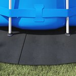 vidaXL Bâche de sol de piscine Noir Ø428 cm Tissu Non-tissé Rond