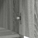 vidaXL Buffet avec tiroir sonoma gris 80x34x76 cm bois d'ingénierie