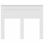 vidaXL Tête de lit Blanc 120 cm Bois d'ingénierie