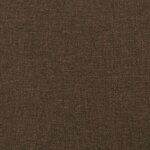 vidaXL Tête de lit avec oreilles Marron foncé 163x23x118/128 cm Tissu