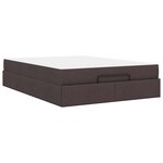 vidaXL Cadre de lit avec matelas avec matelas 2 Pièces Tan tissu