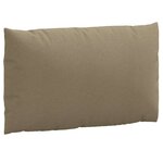 vidaXL Coussins de palette lot de 3 taupe mélangé tissu