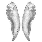 vidaXL Sculpture d'ailes Argent 31 x 5 x 91 cm Aluminium