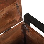vidaXL Coffres de rangement 80x30x30cm en bois massif récupéré et métal