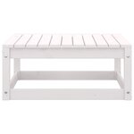 Salon de jardin meuble d'extérieur ensemble de mobilier 3 pièces blanc bois de pin massif 02_0016022