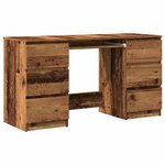 vidaXL Bureau vieux bois 140x50x77 cm bois d'ingénierie