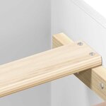 vidaXL Cadre de lit sans matelas blanc 120x200 cm