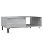 vidaXL Table basse sonoma gris 90x60x35 cm bois d'ingénierie
