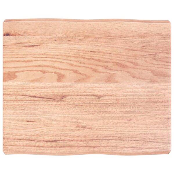 vidaXL Dessus de table bois massif traité bordure assortie