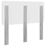 vidaXL Tête de lit Gris Sonoma 120 cm Bois d'ingénierie
