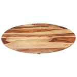 vidaXL Dessus de table bois massif d'acacia rond 25-27 mm 70 cm