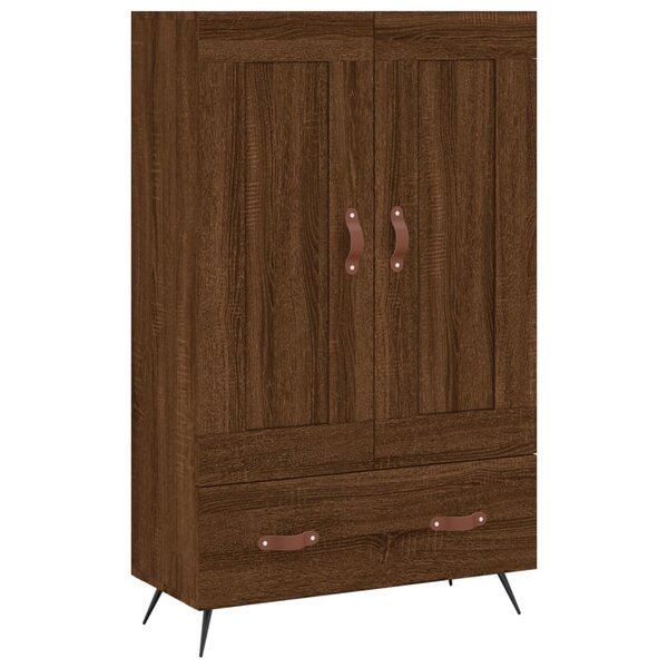 vidaXL Buffet haut chêne marron 69 5x31x115 cm bois d'ingénierie