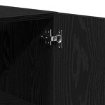vidaXL Armoire murale Chêne Noir 60x31x60 cm Bois d'ingénierie