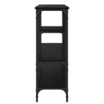 vidaXL Table console Chêne noir 160 x 29 x 80 cm Bois d'ingénierie