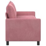 vidaXL Canapé Rose 196 x 81 x 87 5 cm Velours