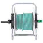 vidaXL Enrouleur de tuyau mural pour tuyau de 50 m 1/2" acier