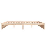 vidaXL Cadre de lit sans matelas bois massif 180x200 cm