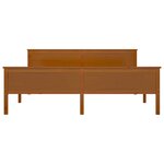 vidaXL Cadre de lit sans matelas marron miel bois massif pin 180x200cm
