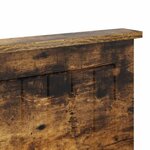 vidaXL Tête de lit Chêne fumé 120 cm Bois d'ingénierie