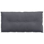 vidaXL Coussin de Dos Gris foncé 100 x 50 cm Tissu en velours côtelé