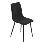 Lot de 4 chaises de salle à manger moderne design robuste 89 x 43 x 52 cm noir 03_0009808