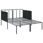 Transat vidaXL avec coussins pour 2 personnes Anthracite 115x153x69 5 cm Acier