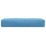 vidaXL Coussin de palette bleu mélangé 60x60x9 5 cm tissu