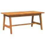 Ensemble bistro 4 pièces avec coussins en bois d'acacia