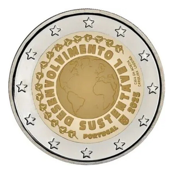 2 euros commémorative Portugal 2025 - Développement durable.