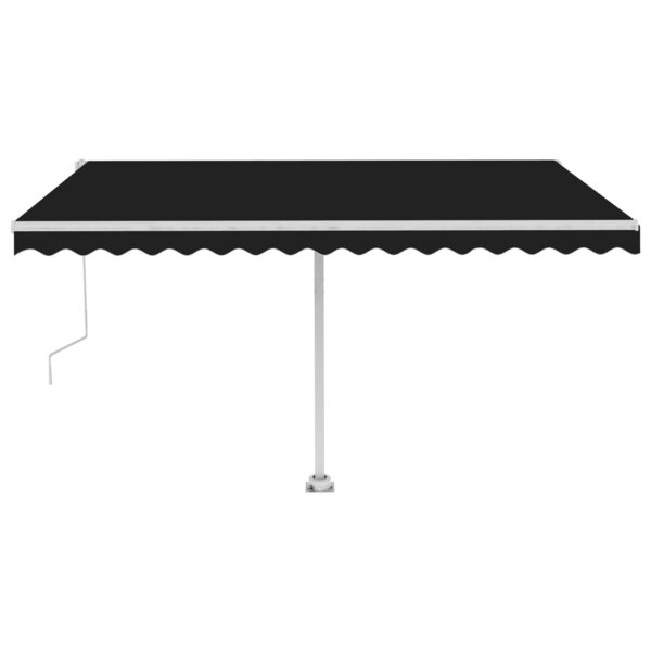 vidaXL Auvent automatique sur pied 400x350 cm Anthracite