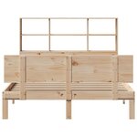 vidaXL Lit bibliothèque sans matelas 160x200 cm bois massif de pin