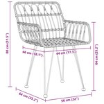 vidaXL Ensemble de salle à manger pour jardin 5 Pièces Marron Poly rotin