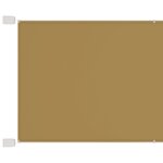 vidaXL Auvent vertical Beige 60x270 cm Tissu oxford
