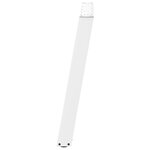 vidaXL Pieds de table à manger en U 2 pièces Blanc 90 x (72-73) cm Acier