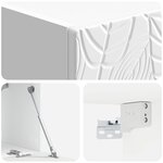 vidaXL Meuble TV mural 59 5 x 41 x 30 cm Blanc brillant