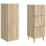 vidaXL Ensemble de Meubles 2 Pièces 33 x 34 5 x 90 cm Bois d'ingénierie