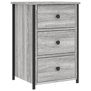vidaXL Table de chevet sonoma gris 40x36x60 cm bois d'ingénierie