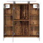 vidaXL Armoire Miroir de Salle de Bain Bois ancien 70 x 14 5 x 70 cm