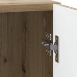 vidaXL Cabinet de chevet 2 Pièces Chêne artisanal 43 x 34 5 x 50 cm