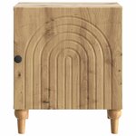 vidaXL Cabinet de chevet 2 Pièces Chêne artisanal 43 x 34 5 x 50 cm