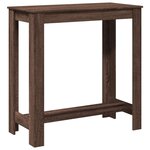 vidaXL Table de bar chêne marron 102x50x103 5 cm bois d'ingénierie