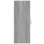 vidaXL Armoire murale suspendue Sonoma gris 34 5x34x90 cm