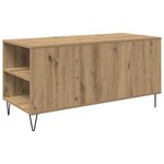 vidaXL Table basse avec tiroir Chêne artisanal 102 x 44 5 x 50 cm
