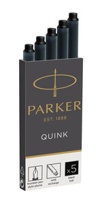 PARKER Quink 5 cartouches longues pour Stylo plume  encre noire