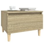 vidaXL Table d'appoint Chêne sonoma 50x46x35 cm Bois d'ingénierie