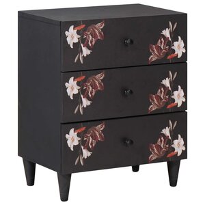 vidaXL Table de chevet avec tiroir Multicolore 50 x 33 x 60 cm