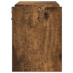 vidaXL Étagères murales 2 Pièces Chêne fumé 100x15x20cm Bois d’ingénierie