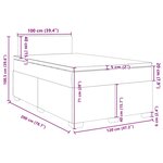 vidaXL Sommier à lattes de lit et matelas Vert foncé 120x200cm Velours
