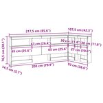 vidaXL Tête de lit de rangement Blanc 90 cm Bois d'ingénierie