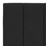 vidaXL Coussin de tête de lit noir 100 cm velours